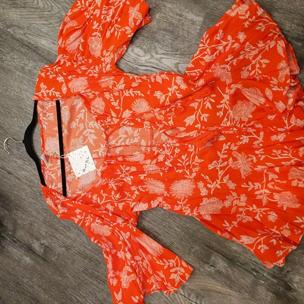 Orange/red romper